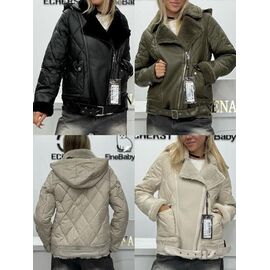 Фотография Куртка женская зимняя 999 beige р.S-2XL "Yafeier" недорого оптом от прямого поставщика