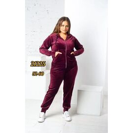 Костюм жіночий AZ21225 wine р.52-60 "Annet" недорого оптом від прямого постачальника