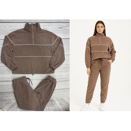 Костюм жіночий теплий YT5484 beige р.48-54 "Annet" недорого оптом від прямого постачальника