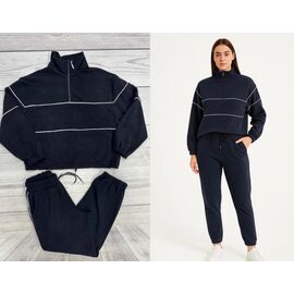 Костюм жіночий теплий YT5484 black р.48-54 "Annet" недорого оптом від прямого постачальника