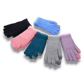 Фотография Перчатки утеплённые женские K020 mix р.one size "YLZL" недорого оптом от прямого поставщика