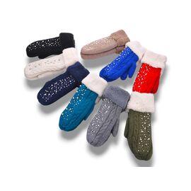 Фотография Варежки для женщин L52B mix р.one size "YLZL" недорого оптом от прямого поставщика