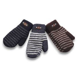 Фотография Варежки детские на мальчика E20 mix р.10-12 "YLZL" недорого оптом от прямого поставщика