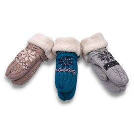 Фотография Варежки детские на девочку 267B mix р.8-10 "YLZL" недорого оптом от прямого поставщика