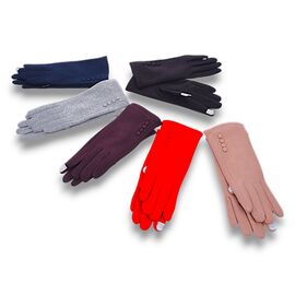 Фотография Перчатки утеплённые женские V005-1 mix р.6.5-8.5 "YLZL" недорого оптом от прямого поставщика