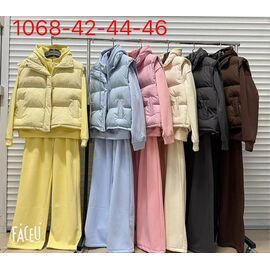 Костюм жіночий 1068 pink р.42-46 "Yafeier" недорого оптом від прямого постачальника