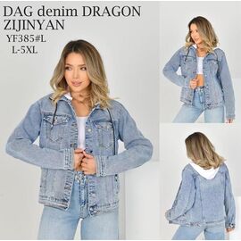 Куртка жіноча демісезонна 385 blue р.L-5XL "Yafeier" недорого оптом від прямого постачальника