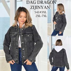 Куртка жіноча демісезонна 541 grey р.2XL-7XL "Yafeier" недорого оптом від прямого постачальника