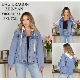 Куртка жіноча демісезонна 602-1 blue р.2XL-7XL "Yafeier" недорого оптом від прямого постачальника