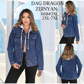 Куртка жіноча демісезонна 668 blue р.2XL-7XL "Yafeier" недорого оптом від прямого постачальника