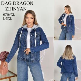 Куртка жіноча демісезонна 670 blue р.L-5XL "Yafeier" недорого оптом від прямого постачальника