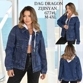 Куртка жіноча демісезонна 677 blue р.M-4XL "Yafeier" недорого оптом від прямого постачальника