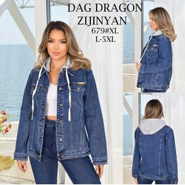 Куртка жіноча демісезонна 679 blue р.L-5XL "Yafeier" недорого оптом від прямого постачальника