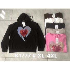 Батник жіночий K1777 pink р.XL-4XL "Yafeier" недорого оптом від прямого постачальника