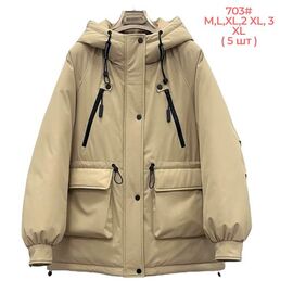 Куртка жіноча зимова 703 d.beige р.M-3XL "Katty" недорого оптом від прямого постачальника