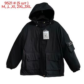 Куртка жіноча зимова 9521 black р.M-3XL "Katty" недорого оптом від прямого постачальника