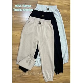 Спортивні штани жіночі, на манжеті батал р-ри 3XL-8XL (мікс кв) "STELLA" недорого від прямого постачальника