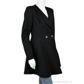 Пальто жіноче Весна/осінь 11942-1 black (5 шт. р.сіткаOne size) "Obuvok" недорого оптом від прямого постачальника