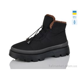Фотография Ботинки женские стильные зима Прогрес Ж5403 чорний (6 пар р.37-41) "Progress" недорого оптом от прямого поставщика