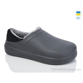 Калоші чоловічі Зима N133 графіт (6 пар р.42-45) "Lot Shoes" недорого оптом від прямого постачальника