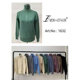 Фотография Свитер женский 1632 mix р.52-54 "Even&Efair" недорого оптом от прямого поставщика