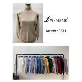 Фотография Свитер женский 3671 mix р.50-52 "Even&Efair" недорого оптом от прямого поставщика