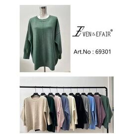 Светр жіночий 69301 mix р.58-60 "Even&Efair" недорого оптом від прямого постачальника