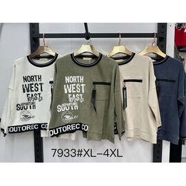 Светр жіночий 7933 grey р.XL-4XL "Even&Efair" недорого оптом від прямого постачальника