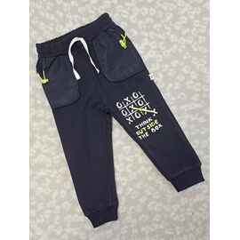 Фотография Штаны детские спортивные зимние на мальчика 6975 navy р.1-4 "MALIBU" недорого оптом от прямого поставщика