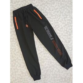 Штани дитячі спортивні зимові на хлопчика 9770 black р.9-12 "MALIBU" недорого оптом від прямого постачальника