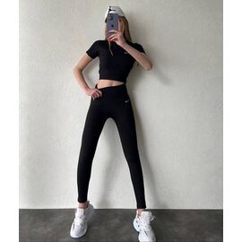 Лосини жіночі теплі 7000-1 black р.2XL-5XL "VICTORY" недорого оптом від прямого постачальника