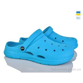 Крокси жіночі літні Літо Крок К102 бірюза (6 пар р.36-41) "Vladimir" недорого оптом від прямого постачальника