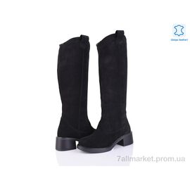 Фотография Сапоги женские удобные Весна/осень 001 чорний з. (6 пар р.36-40) "G-Aira" недорого оптом от прямого поставщика