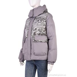 Фотография Куртка женская Весна/осень B026 (11960) grey (4 шт. р.сетка M-2XL) "Obuvok" недорого оптом от прямого поставщика