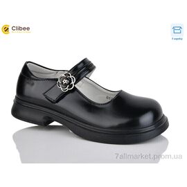 Туфлі дитячі зручні Весна/осінь B5709 чорний (6 пар р.32-37) "Clibee" недорого оптом від прямого постачальника