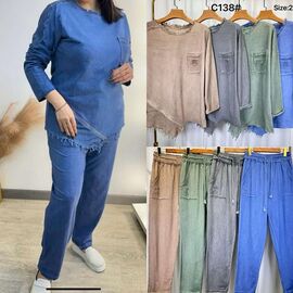 Костюм жіночий C138-155 grey р.2XL-5XL "Kaffir Lily" недорого оптом від прямого постачальника