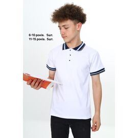 Фотография Футболка детская на мальчика 2074 white р.6-10 "MMZ" недорого оптом от прямого поставщика