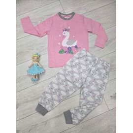 Фотография Пижама детская на девочку M503 pink р.9-14 "MMZ" недорого оптом от прямого поставщика