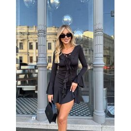 Плаття жіноче 3118 black р.42-48 "BONJOUR" недорого оптом від прямого постачальника