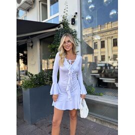 Плаття жіноче 3118 white р.42-48 "BONJOUR" недорого оптом від прямого постачальника