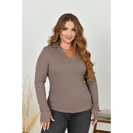 Светр жіночий 5145 brown р.50-56 "BONJOUR" недорого оптом від прямого постачальника