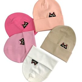 Фотография Шапка детская на девочку CN1086 mix р.52-54 "SELFI" недорого оптом от прямого поставщика