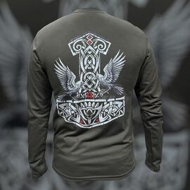 Фотография Свитер мужской 1165 khaki р.M-3XL "Madoka" недорого оптом от прямого поставщика