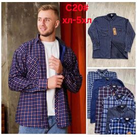 Фотография Рубашка мужская тёплая C20 mix р.XL-5XL "VICTORY" недорого оптом от прямого поставщика