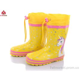Фотография Резиновая обувь детская Весна/осень Y2125-2H (8 пар р.30-35) "KIMBOO" недорого оптом от прямого поставщика