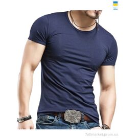 Футболка чоловіча Літо 003 св.синій (5 шт. р.сіткаM-3XL) "Алия" недорого оптом від прямого постачальника