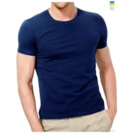 Футболка чоловіча Літо 003 т.синій (5 шт. р.сіткаM-3XL) "Алия" недорого оптом від прямого постачальника