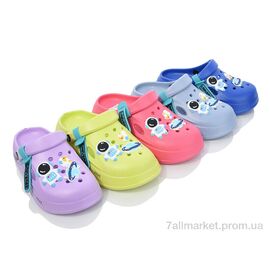 Фотография Кроксы детские летние Лето F66 mix (12 пар р.30-35) "BABYSHOP" недорого оптом от прямого поставщика