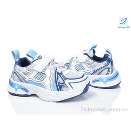 Фотография Кроссовки детские модные Весна/осень 2080-4B LED (8 пар р.32-37) "PoniTop kids" недорого оптом от прямого поставщика