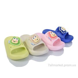 Фотография Шлепки детские летние Лето 804 mix (12 пар р.30-35) "JH-ЯН" недорого оптом от прямого поставщика